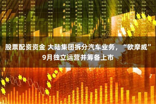 股票配资资金 大陆集团拆分汽车业务，“欧摩威”9月独立运营并筹备上市